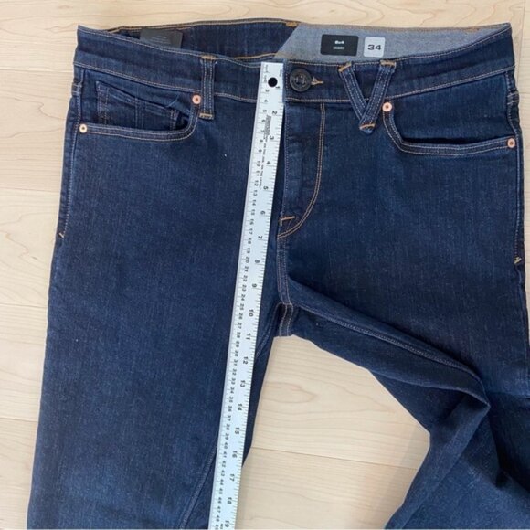Volcom men jeans 2X4 skinny dark blue stretchy denim conscious water size 34 - Picture 9 of 11